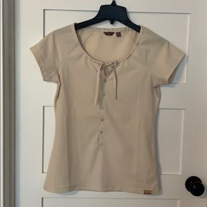 Soft wicking Merrell top beige xs